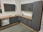 Preview: Anrichte DARIA/DAVOS 100x60cm - Lacklaminat Schiefer/Artisan Eiche Nachbildung