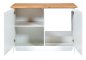 Preview: Spülenschrank SICILIA 130x60cm, Weiß / Artisan Eiche Nb.