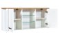 Preview: Hängeschrank SICILIA 130x57cm, Weiß / Artisan Eiche Nb.