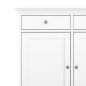 Preview: Sideboard Paris, 3 Türen und 3 Schubladen - Weiß