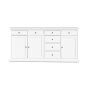 Preview: Sideboard Paris, 3 Türen und 7 Schubladen - Weiß