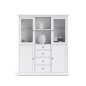 Preview: Highboard Paris, 4 Türen und 4 Schubladen - Weiß