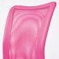 Preview: Drehstuhl BONNIE - Metall verchromt, Mesh pink