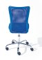 Preview: Drehstuhl BONNIE - Metall verchromt, Mesh blau