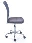Preview: Drehstuhl BONNIE - Metall verchromt, Mesh grau