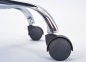 Preview: Drehstuhl BONNIE - Metall verchromt, Mesh grau