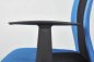 Preview: Drehstuhl DONNY - Metall verchromt - Mesh blau