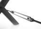 Preview: Esstisch DEHLI 200x100cm - Mango Wood, Gestell Metall schwarz