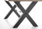Preview: Esstisch DEHLI 200x100cm - Mango Wood, Gestell Metall schwarz