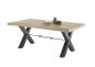Preview: Esstisch DEHLI 200x100cm - Mango Wood, Gestell Metall schwarz