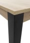 Preview: Esstisch LUCAS 140-210x90cm - Artisan Eiche Dekor - Gestell schwarz