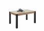 Preview: Esstisch LUCAS 140-210x90cm - Artisan Eiche Dekor - Gestell schwarz