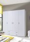 Preview: Drehtürenschrank BASE 4-trg. - Weiß - 160 cm