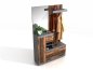 Preview: Kompaktgarderobe BRISTOL 1000, Matera / Old Style dunkel