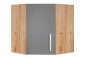 Preview: Eck-Hängeschrank DARIA/DAVOS 60x64 cm - Artisan Eiche Nachbildung/Lacklaminat Schiefer