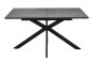 Preview: Esstisch FENJA II T 140-180x90cm - Glas in Keramikoptik/Anthrazit