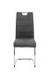 Preview: Schwingstuhl FLORA II S - Vintage Anthrazit - Gestell verchromt