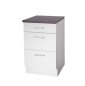Preview: Topfschrank GIRONA 50x60cm - Weiß-Marmoroptik
