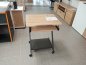 Preview: Computertisch auf Rollen - Anthrazit/Eiche