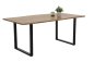 Preview: Esstisch JENNY II T 160x90cm - Akazie massiv - Gestell schwarz