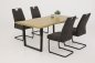 Preview: Schwingstuhl KERSTIN S - Vintage anthrazit - Gestell Metall Schwarz