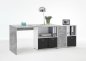 Preview: Winkelschreibtisch Lex 1, Beton Light Atelier / Weiß Nachbildung