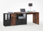 Preview: Winkelschreibtisch Lex 1, Old Style dunkel / Matera Nachbildung
