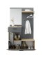 Preview: Kompaktgarderobe LOUIS, Artisan Eiche/Dunkelgrau