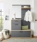 Preview: Kompaktgarderobe LOUIS, Artisan Eiche/Dunkelgrau