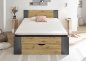 Preview: Bett MARTIN 140x200cm - Artisan Eiche Nachbildung/Betonoxid