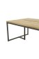Preview: Couchtisch MIRO - Eiche massiv/Metall schwarz