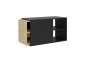 Preview: HIFI/TV Board SLIDE 2 - Schwarz Perl / Artisan Eiche