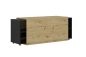 Preview: HIFI/TV Board SLIDE 3 - Artisan Eiche / Schwarz Perl