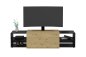 Preview: HIFI/TV Board SLIDE 3 - Artisan Eiche / Schwarz Perl