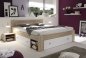 Preview: Bett STEFAN 140x200cm - Eiche Sonoma Nachbildung/Weiß