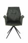 Preview: Sessel Susanne I - Vintage Grün - Gestell Metall Schwarz