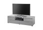 Preview: TV Lowboard THESSA, Grau/Grau Hochglanz