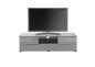 Preview: TV Lowboard THESSA, Grau/Grau Hochglanz