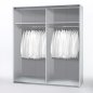 Preview: Schwebetürenschrank TIME 2-trg - Weiß - 170cm