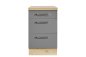 Preview: Topfschrank DARIA/DAVOS 50x60cm - Artisan Eiche Nachbildung/Lacklaminat Schiefer