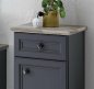 Preview: Badezimmer-Set TOSKANA, Grau/Timber Wood Nachbildung
