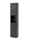 Preview: Bad-Hochschrank TOSKANA, Grau/Timber Wood Nachbildung