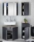 Preview: Badezimmer-Set TOSKANA, Grau/Timber Wood Nachbildung