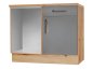 Preview: Eckanrichte DARIA/DAVOS 110x86x60cm - Artisan Eiche Nachbildung/Lacklaminat Schiefer