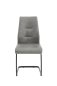 Preview: Schwingstuhl JENNIFER - Vintage grau - Gestell Metall Schwarz