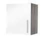 Preview: Hängeschrank JUDITH 40x64cm, Trüffeleiche / Hochglanz-Weiß