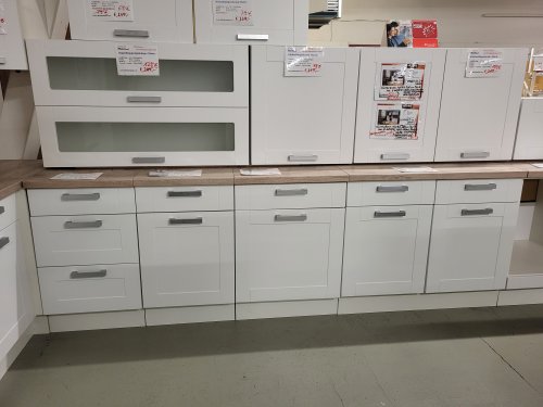 Topfschrank MATRIX 50x60cm, Weiß / Weiß Kassette
