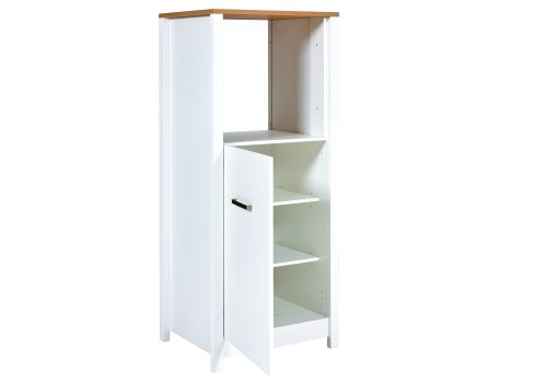 Geräteschrank 1 SICILIA 70x167cm, Weiß / Artisan Eiche Nb.