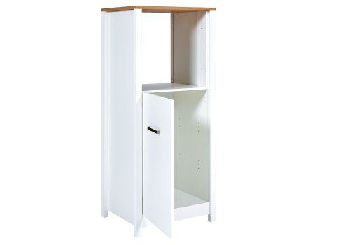 Geräteschrank 1 SICILIA 70x167cm, Weiß / Artisan Eiche Nb.