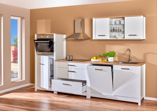 Geräteschrank 1 SICILIA 70x167cm, Weiß / Artisan Eiche Nb.